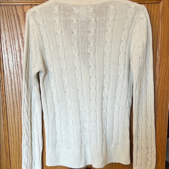 Pure Collection Ivory Cable Knit Cardigan - Picture 2 of 3